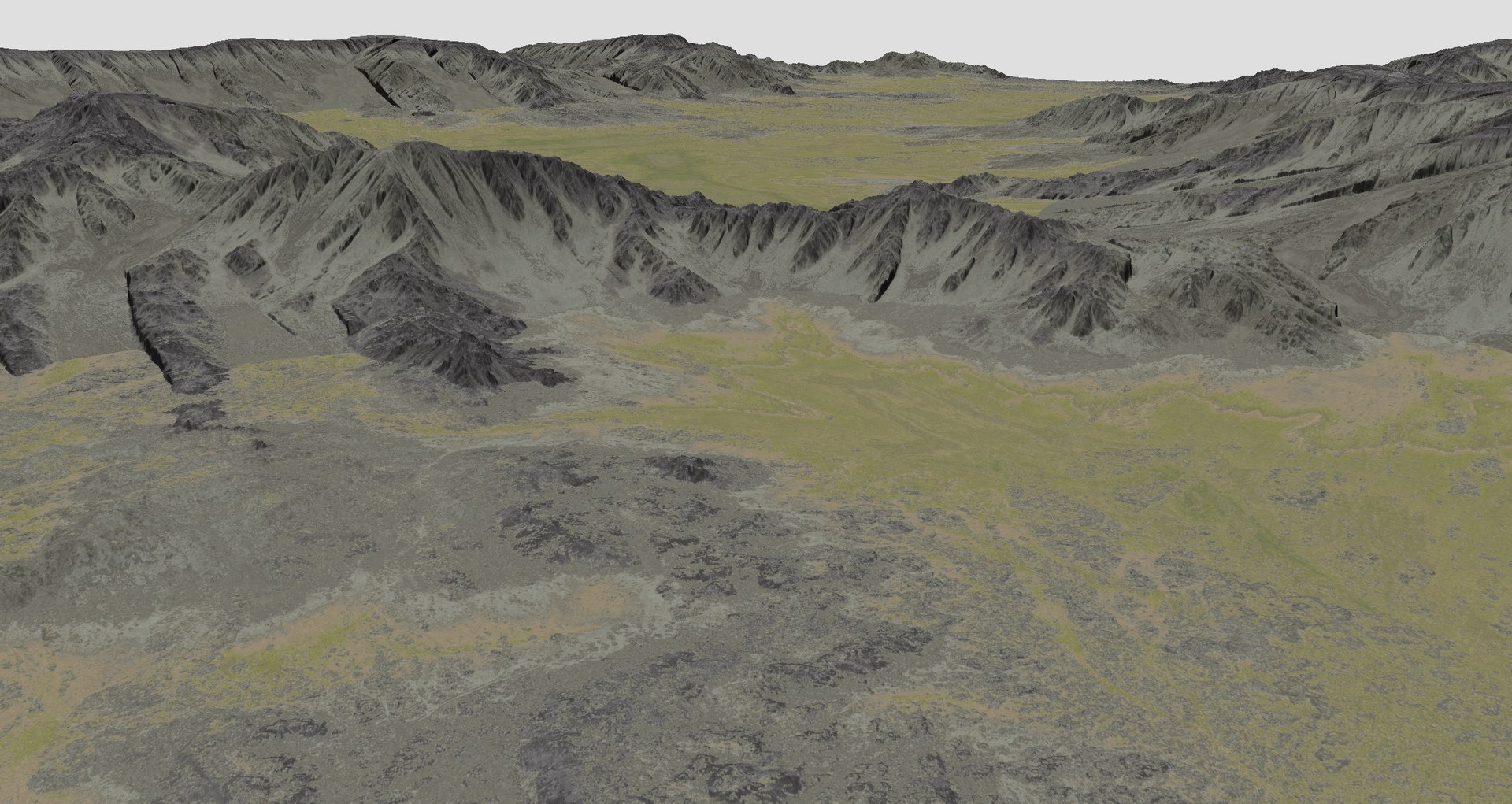 3D Valley Terrain - TurboSquid 1610576