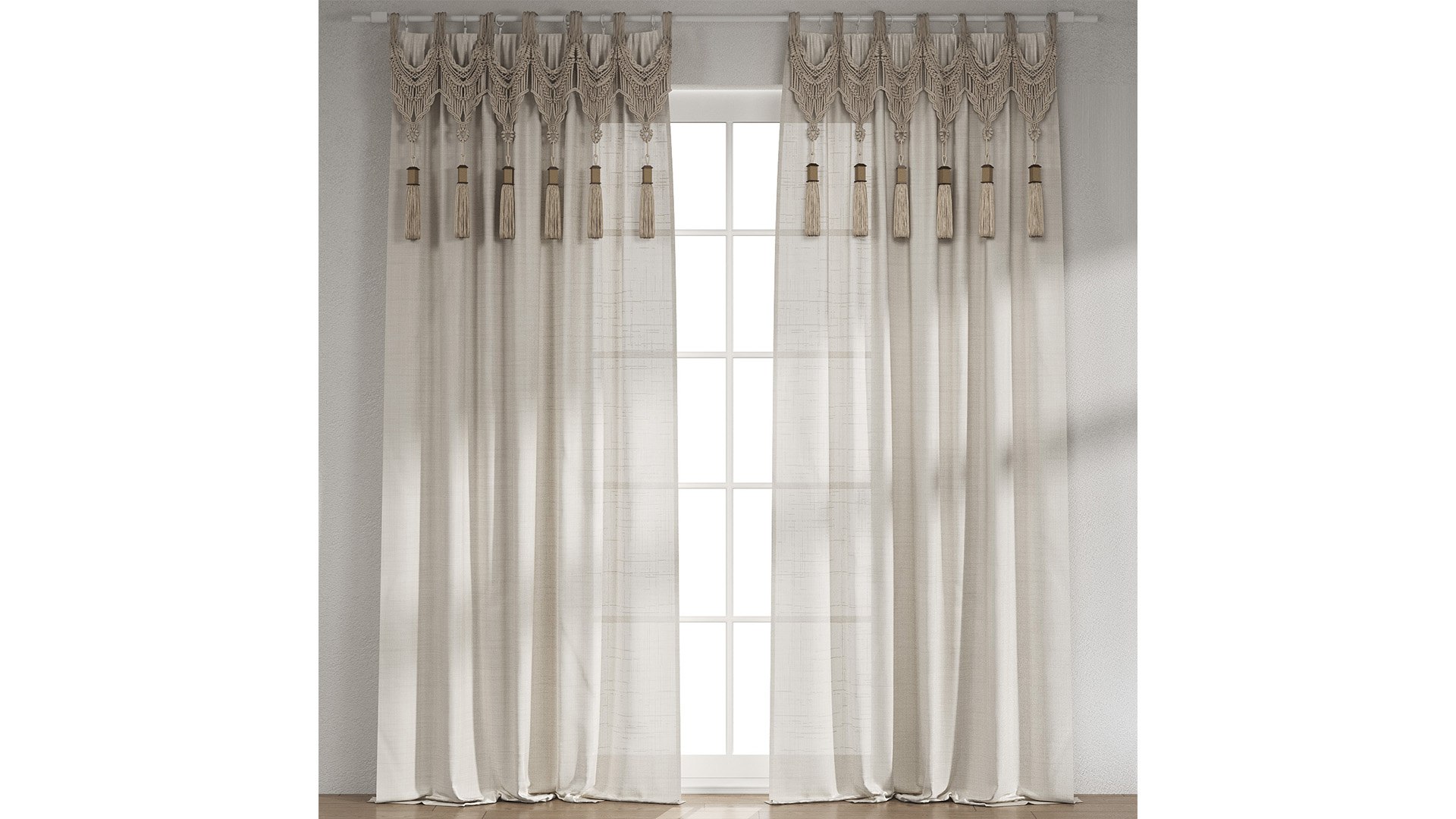 Linen curtains with macrame and tassels 2 3D https://p.turbosquid.com/ts-thumb/AJ/b1Wofy/1l/hd_5/jpg/1789923207/1920x1080/fit_q87/6f21ac5faaf46790345ff95ab8c87e22e07da11f/hd_5.jpg