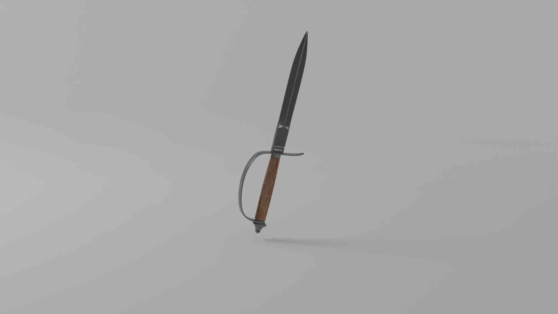 Realistic Hunting Knife 3D Model - TurboSquid 1992696