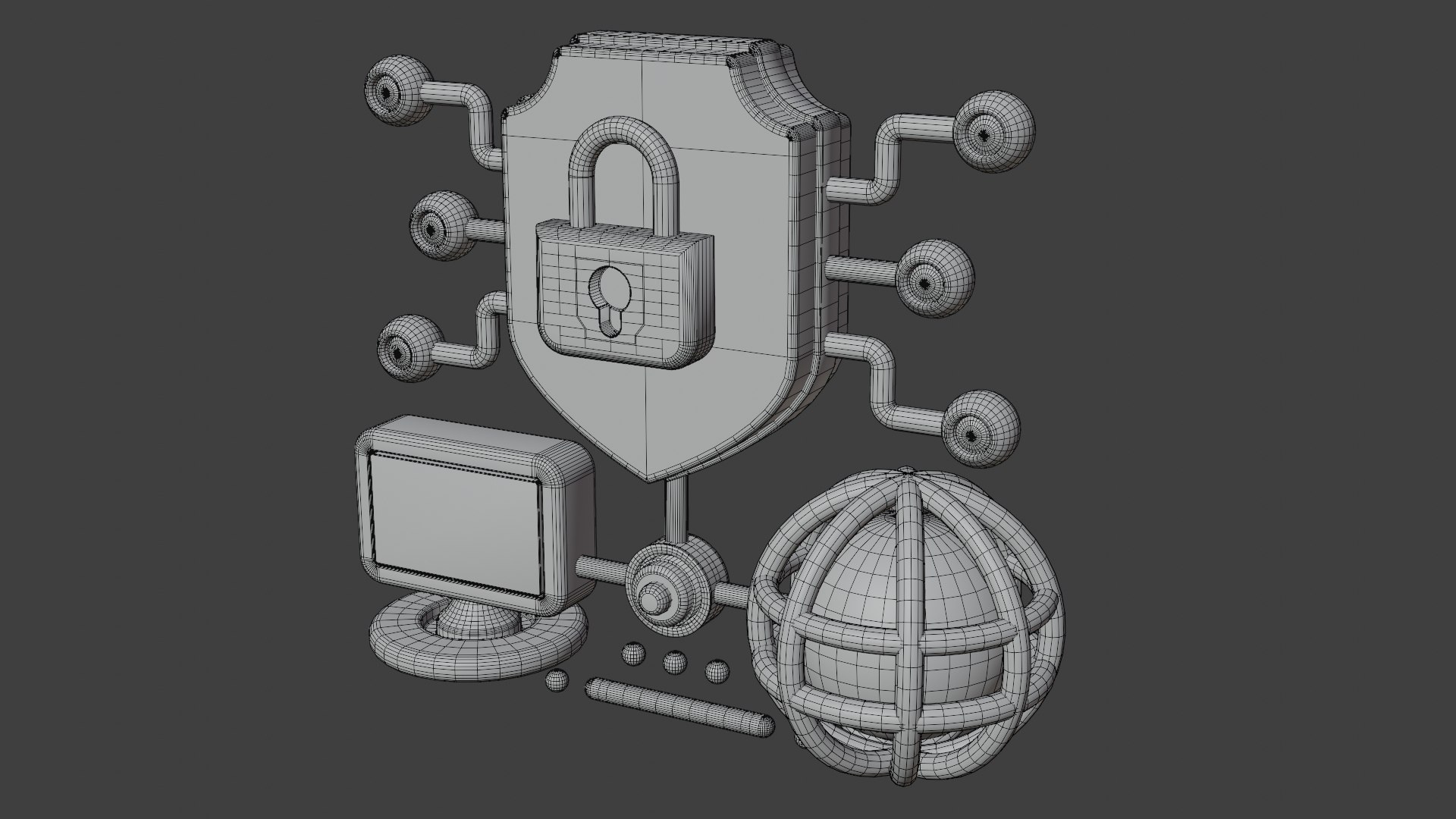 Virtual Private Network In Internet Access 3D Model - TurboSquid 2050843