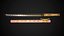 pbr unity wakizashi 3D model
