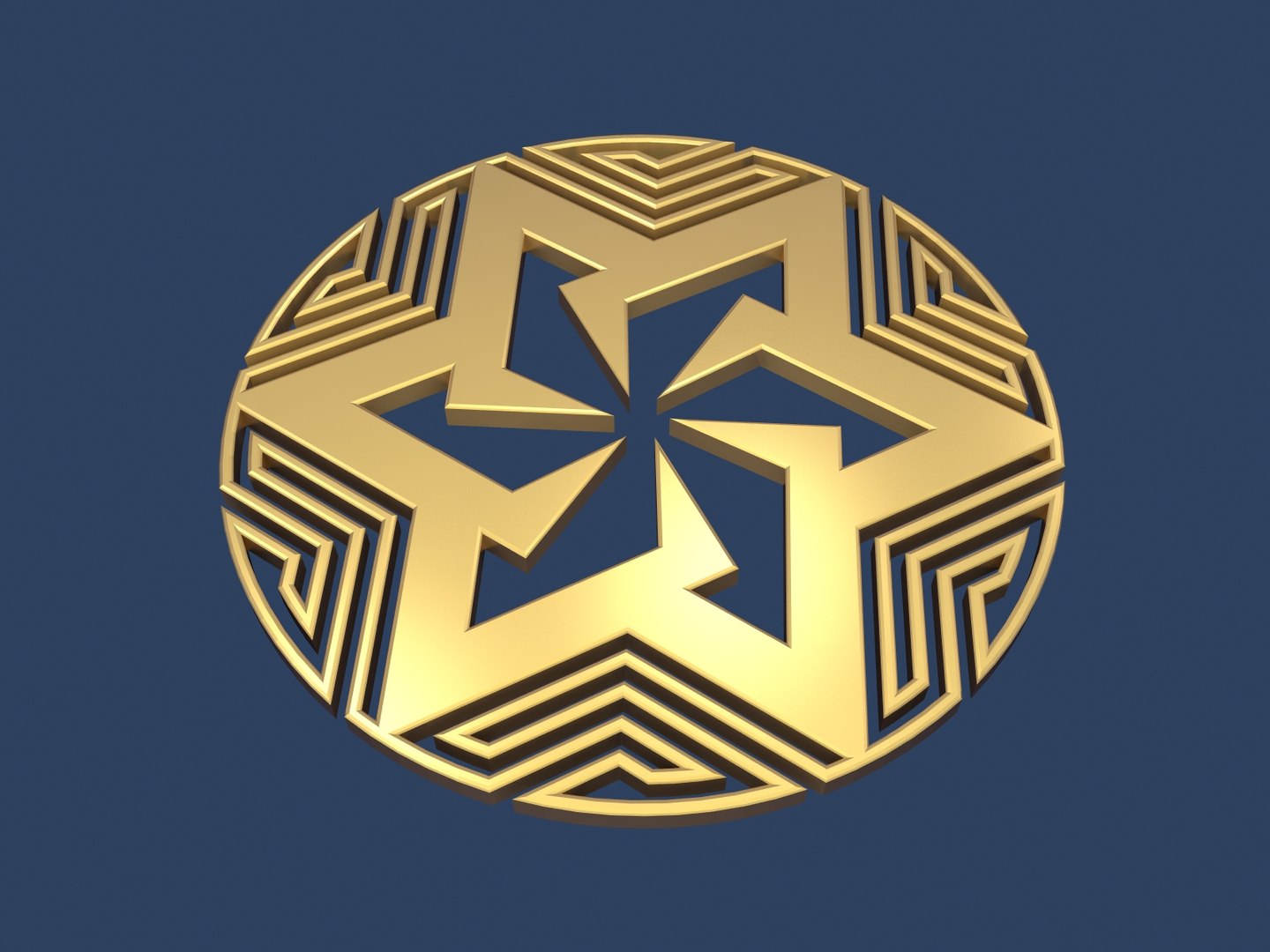 3D Model Star David Medallion - TurboSquid 1417433