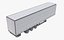 貨物トレーラーの低ポリ