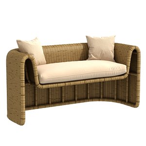 3D Randor Molded Loveseat  By Danny Ho Fong