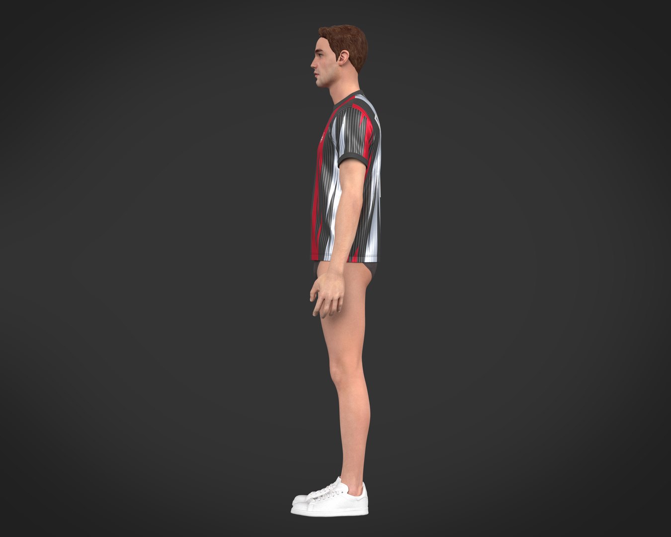 3D Soccer Football White and Black Jersey Player-11 - TurboSquid