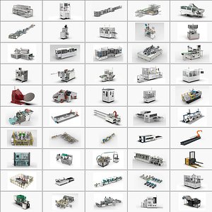 3D model Top 50 Best-Selling Industrial Automation Machines 3D Models