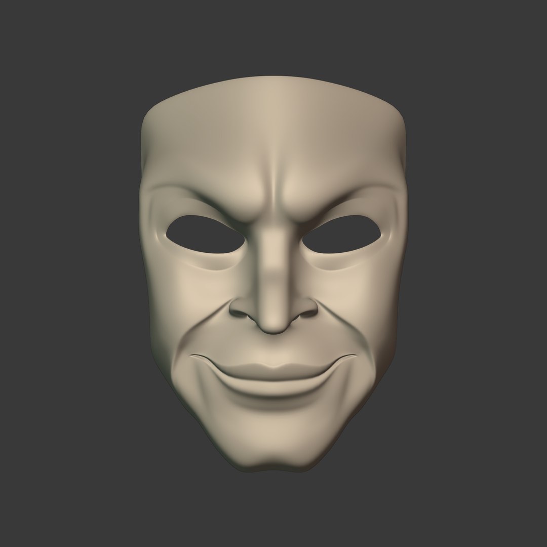 3D Gang Theater Mask Model - TurboSquid 1725520