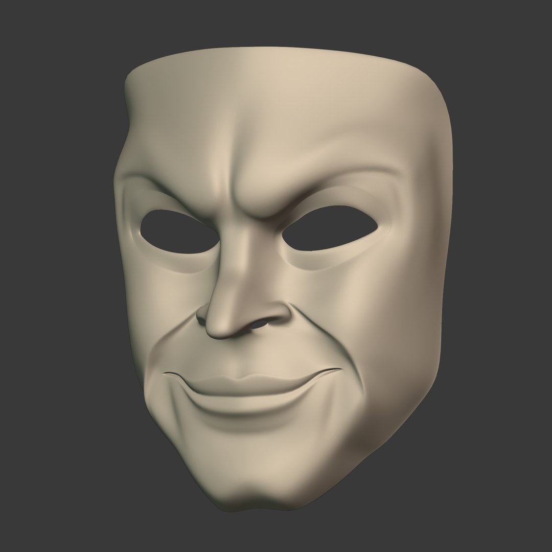 3D Gang Theater Mask Model - TurboSquid 1725520