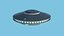 Spaceship UFO A3 - Chrome - Alien SciFi Vehicle