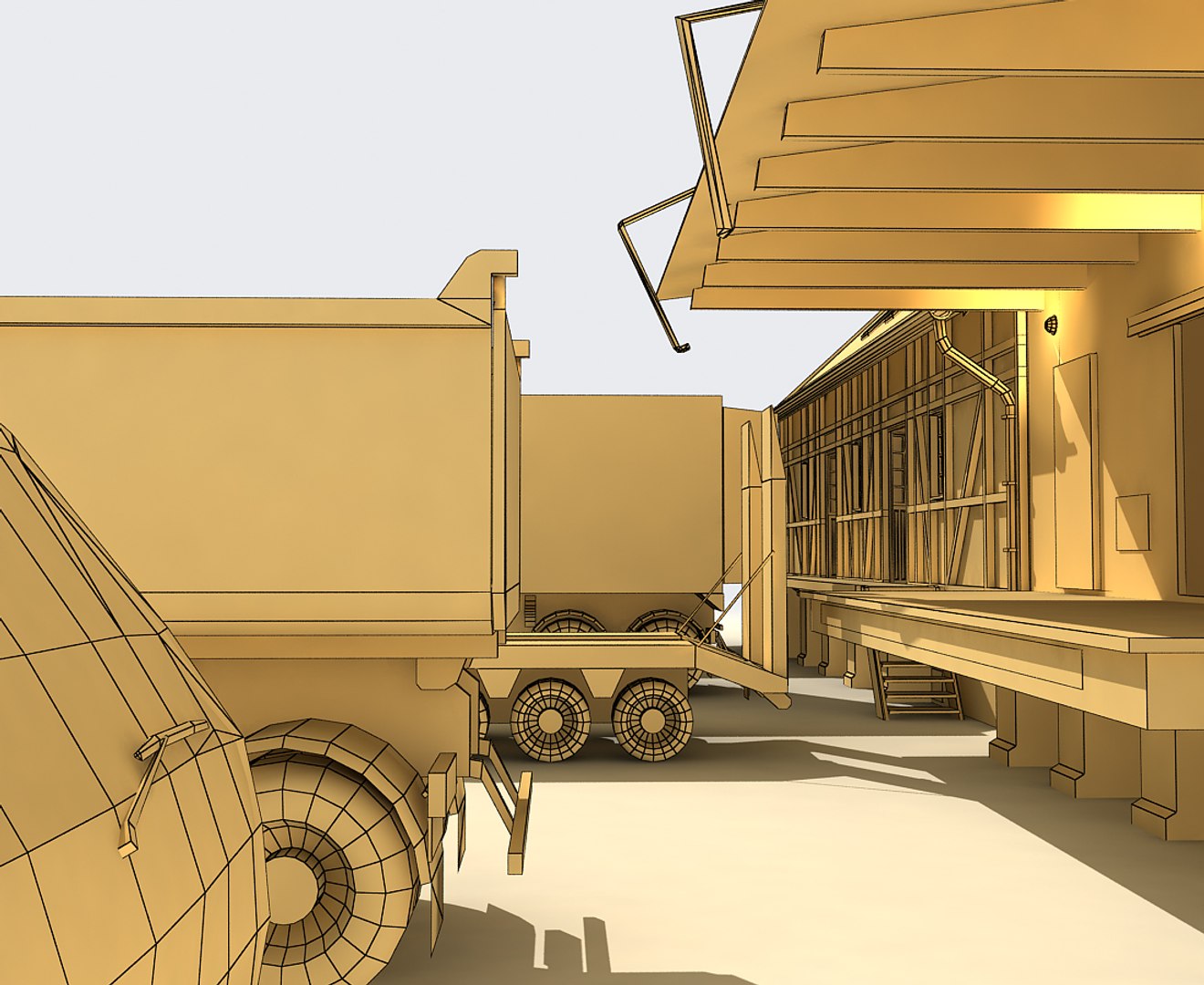 Storage Transport Truck Car 3d Model