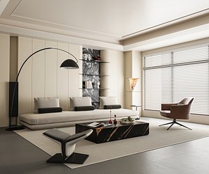 Modern living room 3D model