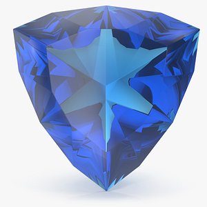 Shield Cut Blue Topaz