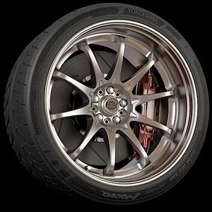 3d model volk racing wheel