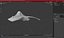 Gray Stingray Floating on the Bottom
