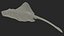Gray Stingray Floating on the Bottom