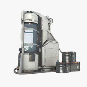 3D Future Science Fiction Incubator model