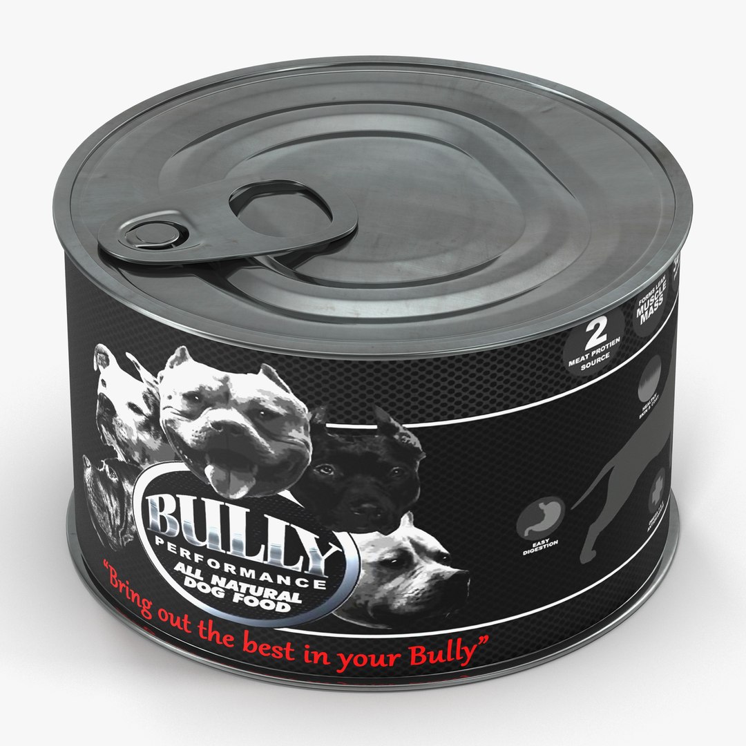 Dog Food Tin 5 3D Model 3D model preview
