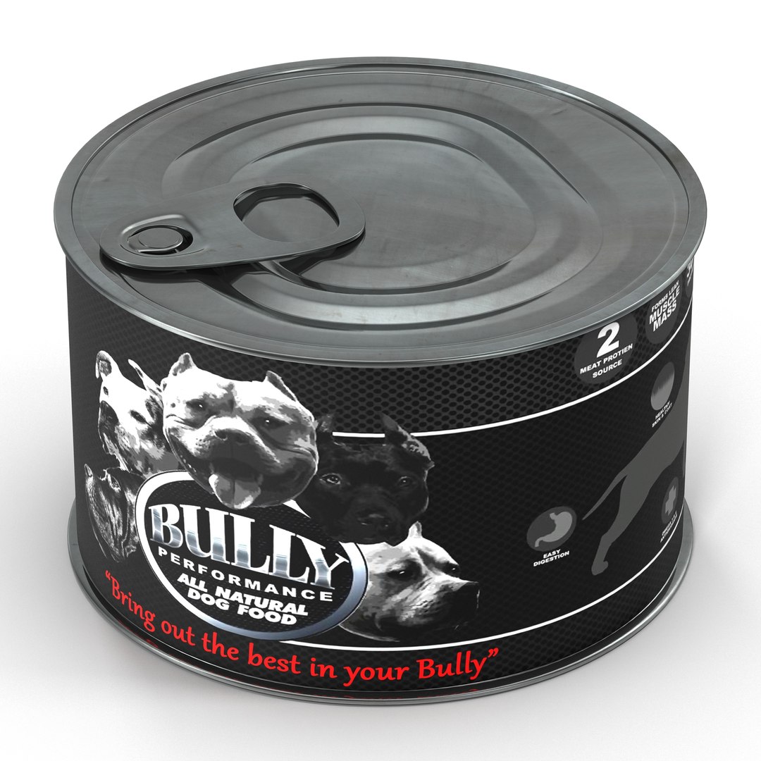 3d dog food tin 5 model