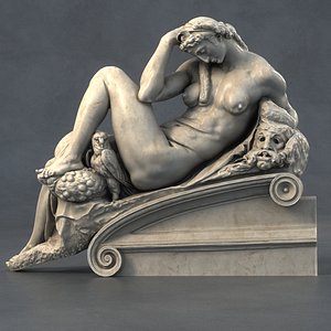 3D model Athena Ancient sculpture