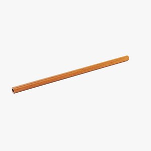 bamboo straw 3D model