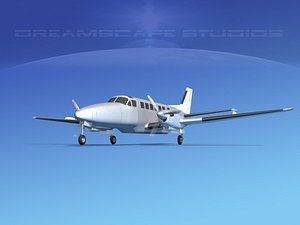 3d beechcraft airliner turboprop