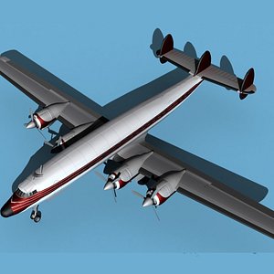 Lockheed L1649 Star Liner Corporate 2 3D model