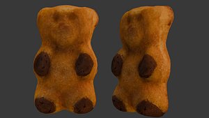 Chocolate Chip Teddy Bear Cake 3D Scan 3D model