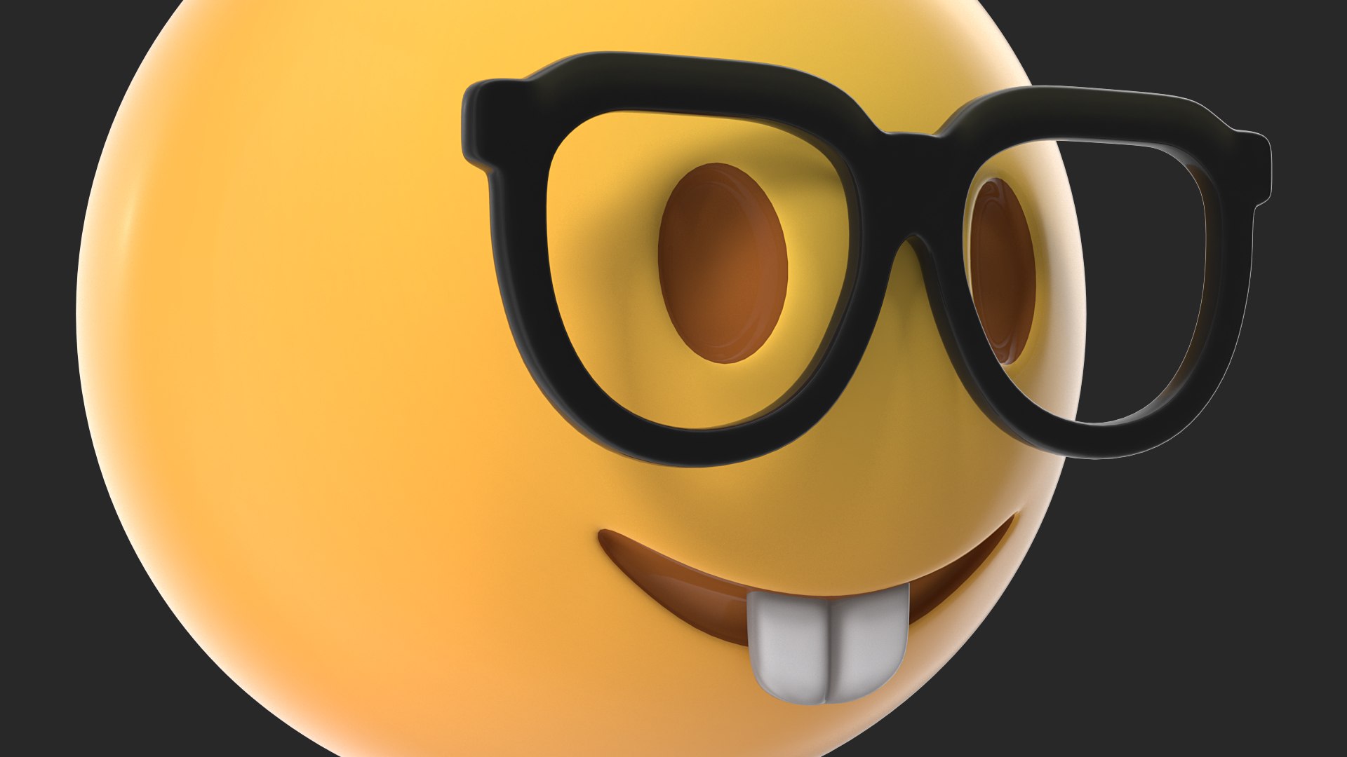 Nerd Face Emoji Model - TurboSquid 1533409, image size:1920x1080