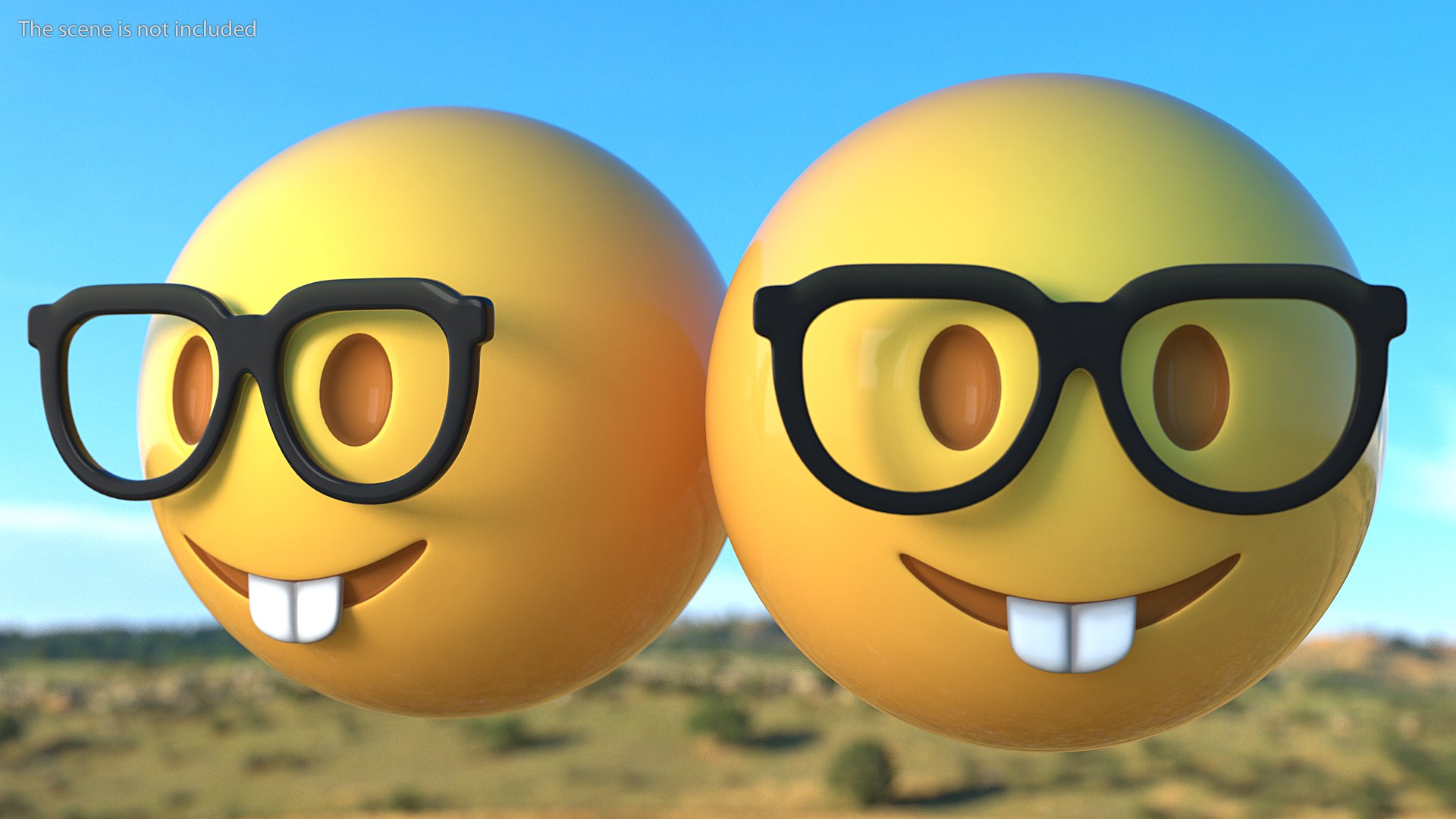 Nerd face emoji model - TurboSquid 1533409