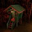 Bali Cafe Tiny Garden House Low-poly modèle 3D