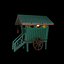 Bali Cafe Tiny Garden House Low-poly modèle 3D