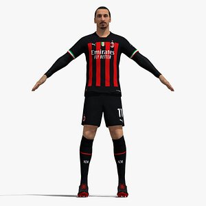T-Pose Rigged Zlatan Ibrahimovic