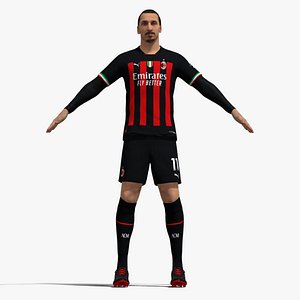 T-Pose Rigged Zlatan Ibrahimovic