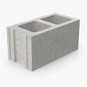Cinder Concrete Block 3D model