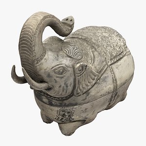 scan elephant statue 3D model
