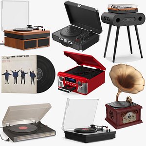 Turntables Big Collection 3D