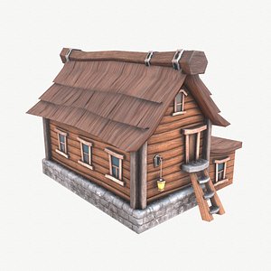 cartoon house 3D model