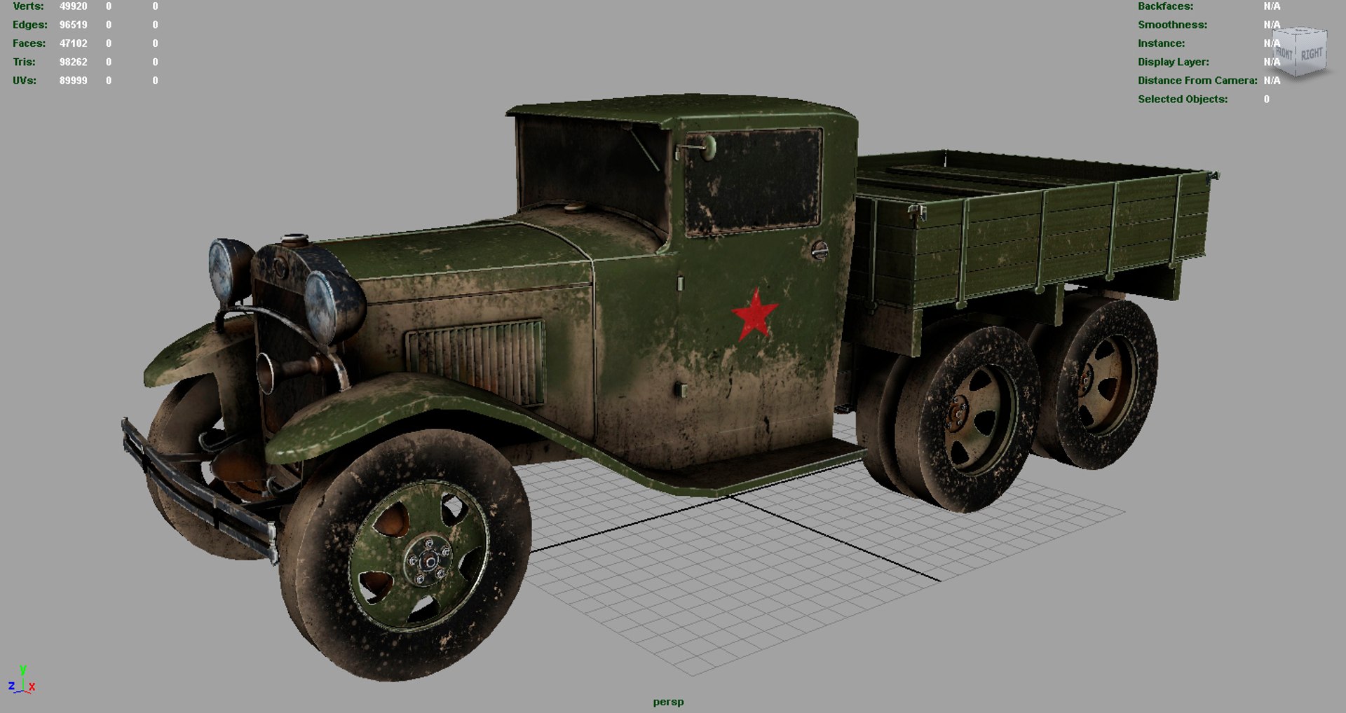 3D Gazz Aa Truck Dirt - TurboSquid 1309266