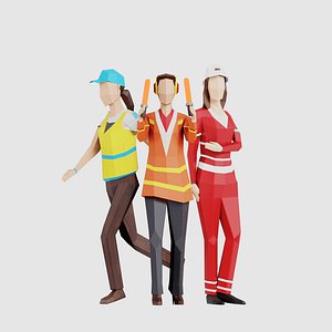 3D women people pack