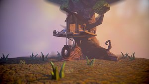 3D model home tree