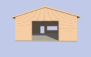shed garage 3d model
