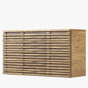 Modern Side Board Short 3D model