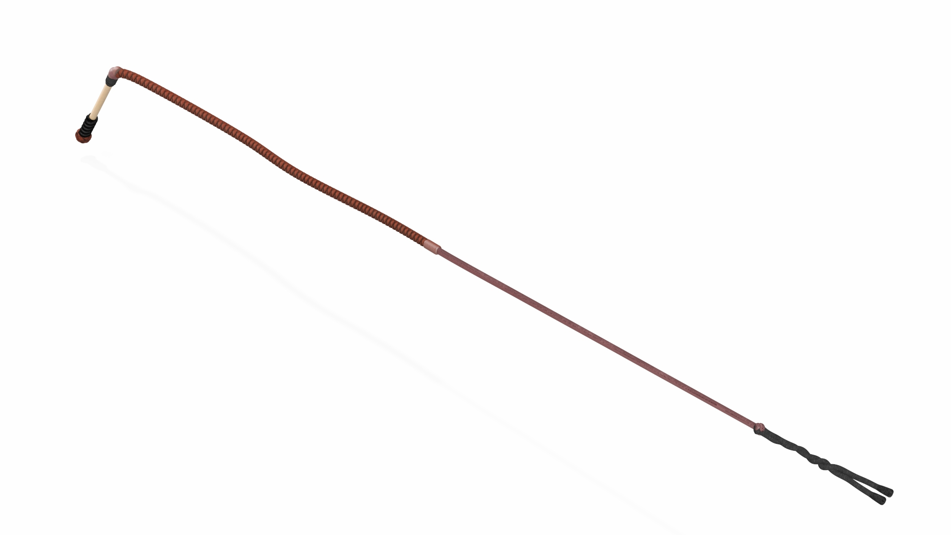 3D Model Leather Whip Braided Brown Rigged For Cinema 4D TurboSquid