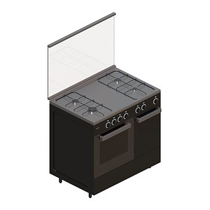 3D model Freestanding Cooker
