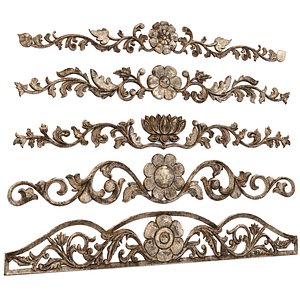 3D 5 Low-Poly Ornament Vol 07-4 model