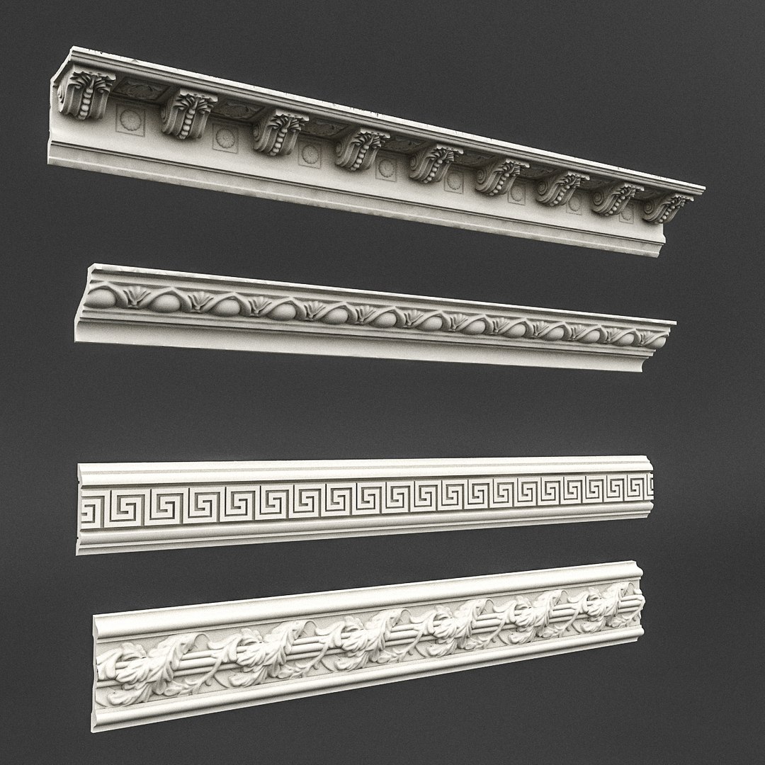 3D Classic Ceiling Pattern 04 - TurboSquid 1517149