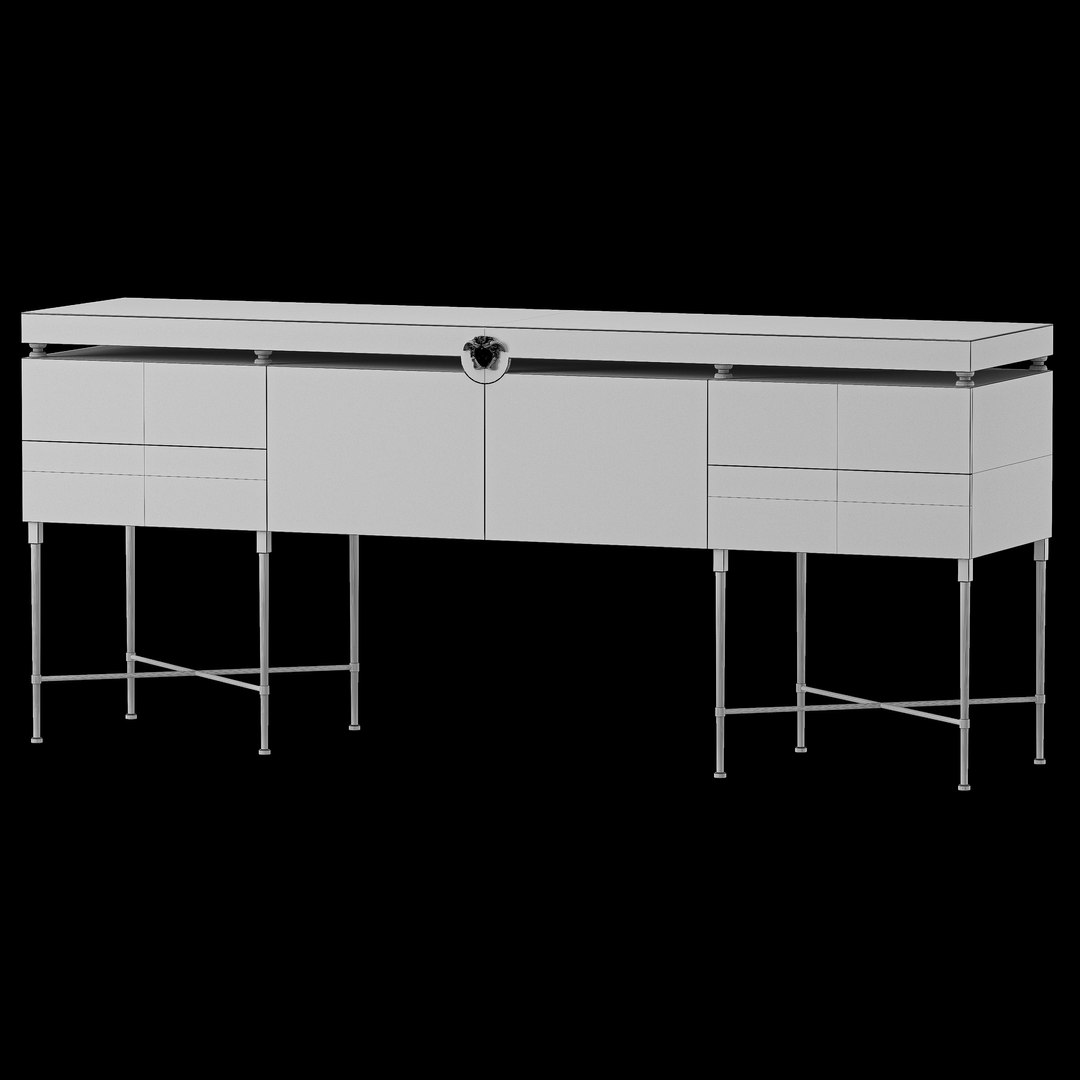Versace Home Argo Buffet 3D Model TurboSquid 2110842