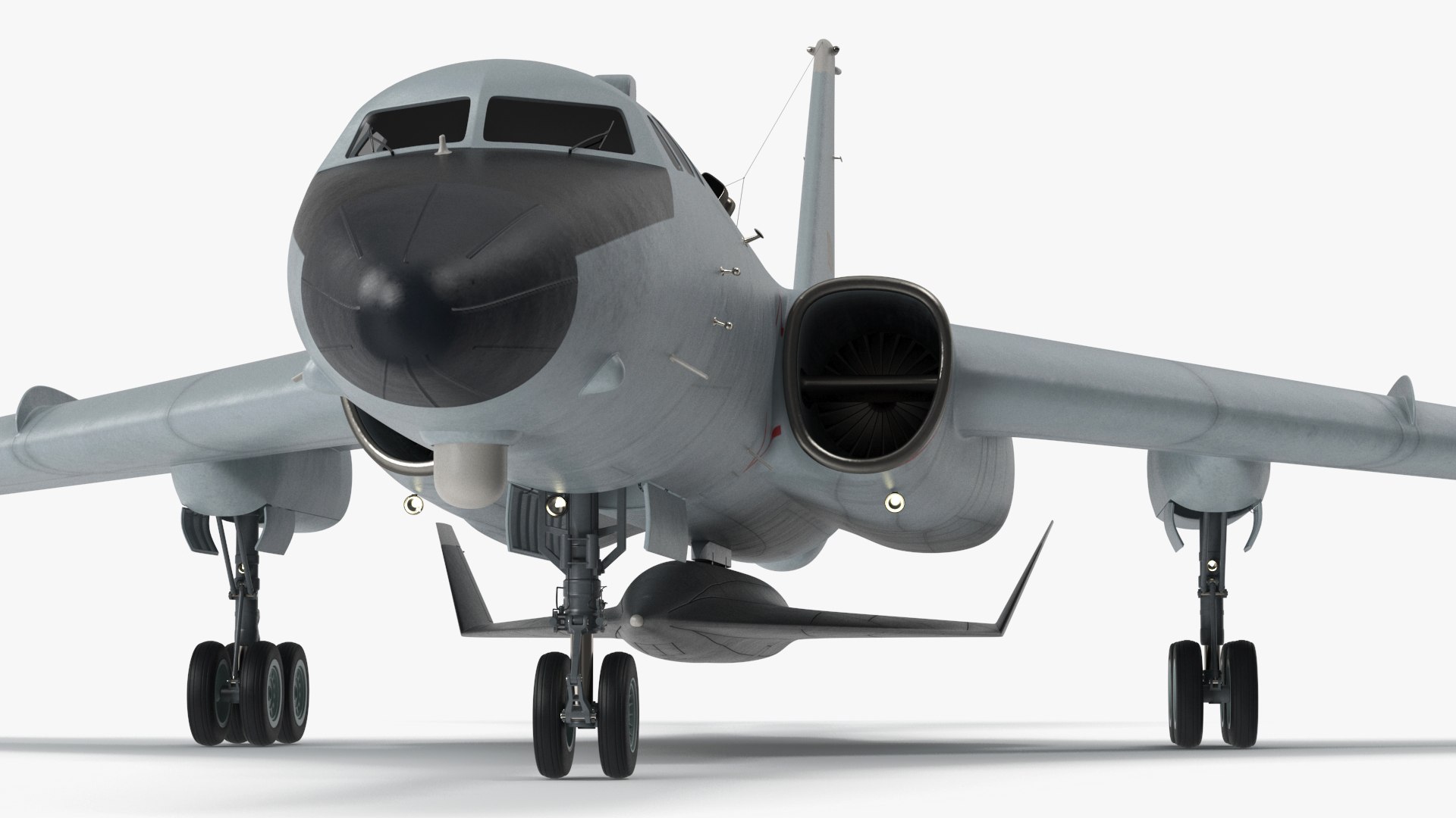 Xian H-6 China Strategic Bomber with Reconnaissance Drone 3D model preview