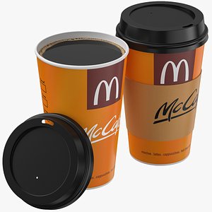 Mcdonalds Coffee Paper Cup 3D model
