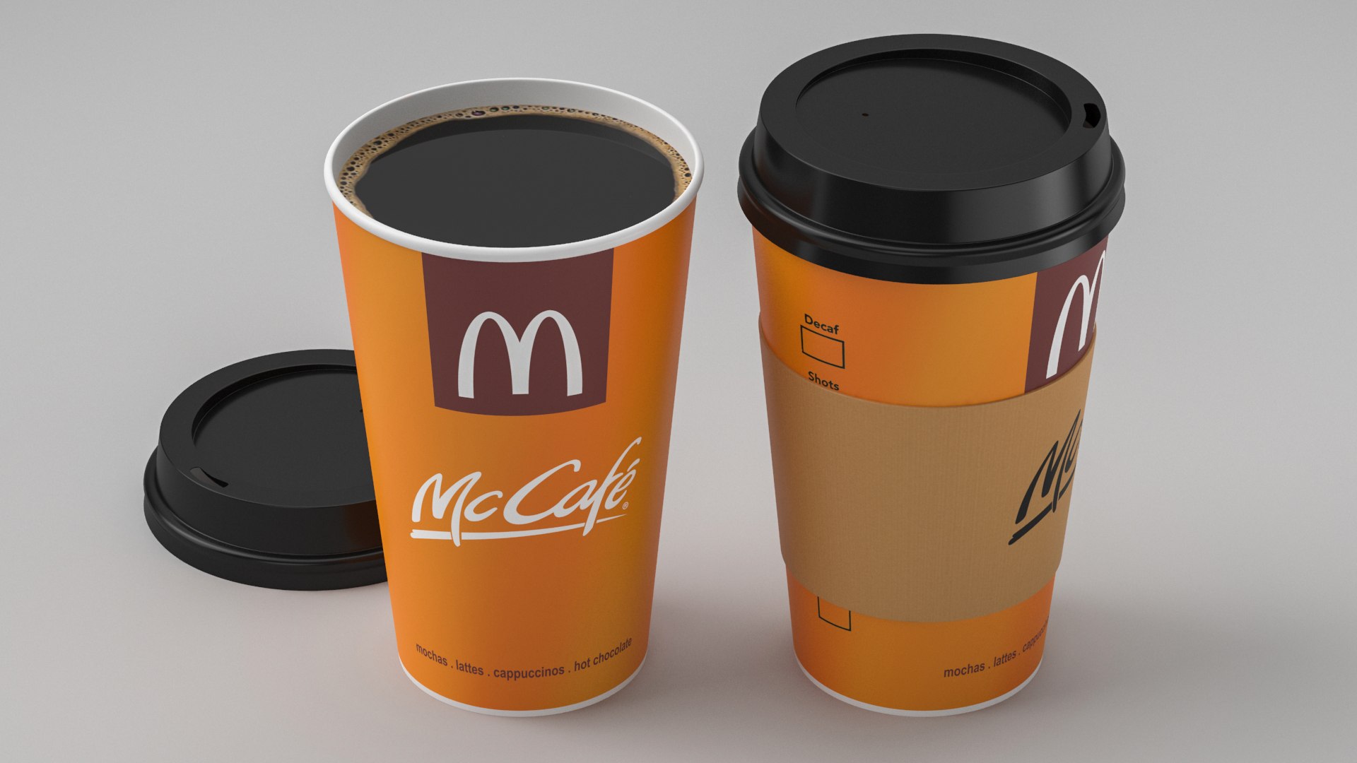 Mcdonalds Coffee Paper Cup 3D Model - TurboSquid 1939853